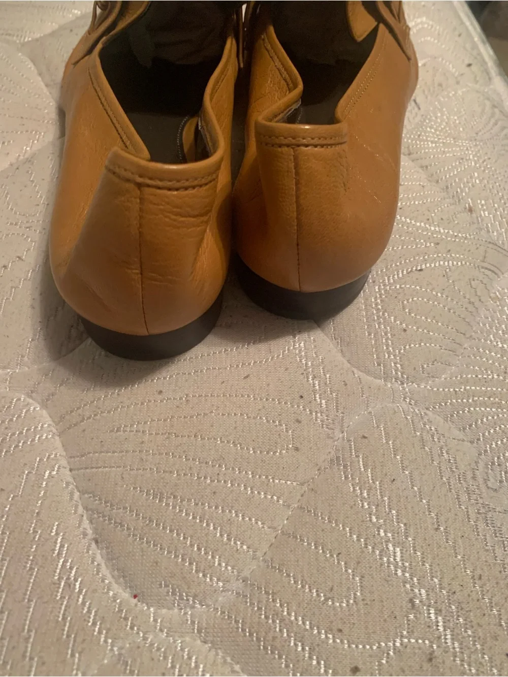 Tory Burch Chestnut Brown Leather Slip-On Loafers with Logo Hardware